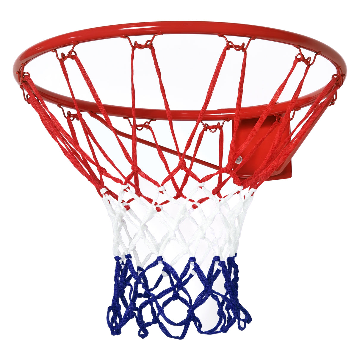 Canestro Basket da Muro in Ferro con Rete in Nylon per Esterno e Interno, ?46cm