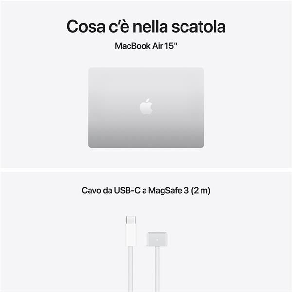 MacBook Air 15" M5 chip 10-core CPU 10-core GPU, 16GB, 1TB SSD - Argento