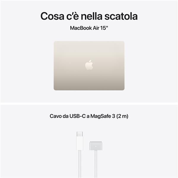MacBook Air 15" M5 chip 10-core CPU 10-core GPU, 16GB, 1TB SSD - Galassia