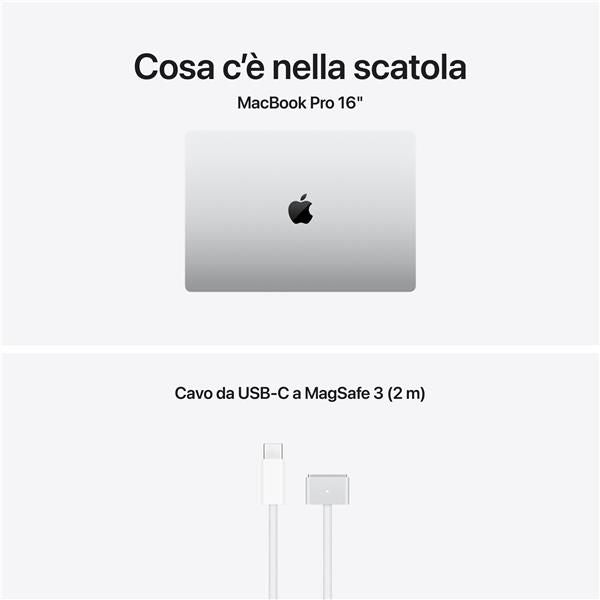 MacBook Pro 16" M5 Max chip 18-core CPU 32-core GPU, 36GB, 2TB SSD - Argento