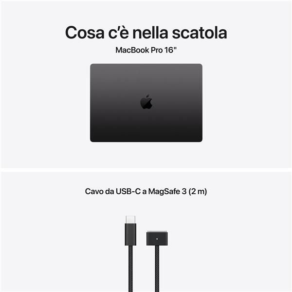 MacBook Pro 16" M5 Max chip 18-core CPU 32-core GPU, 36GB, 2TB SSD - Nero siderale
