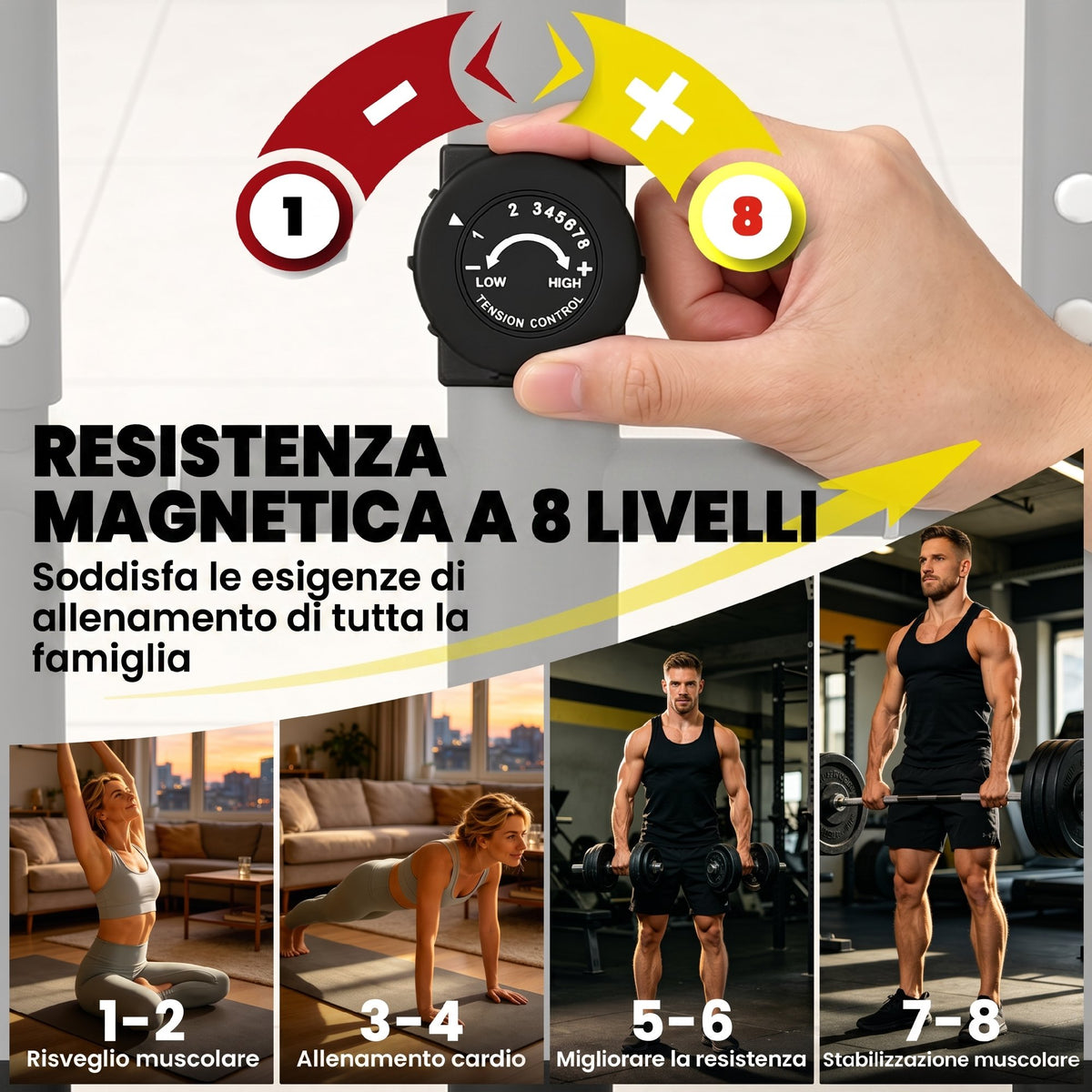 Ellittica Casa, Silenziosa Magnetica, Compatibile App