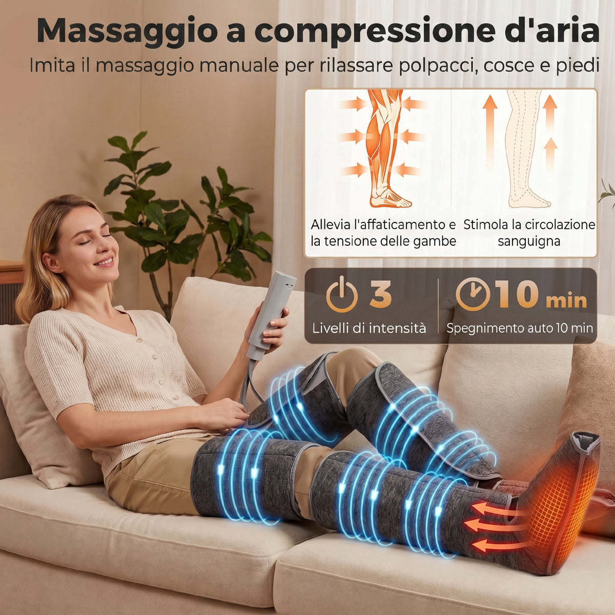 Massaggiatore Gambe a Compressione d&