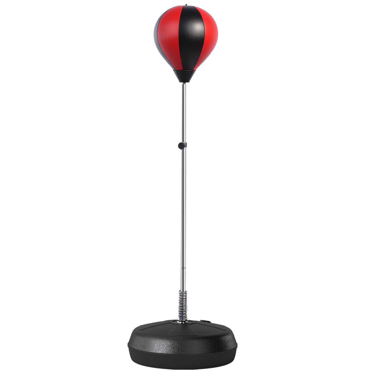 Set Punching Ball da Terra per Adolescenti con Guantoni e Pompa, Altezza Regolabile da 126-144 cm