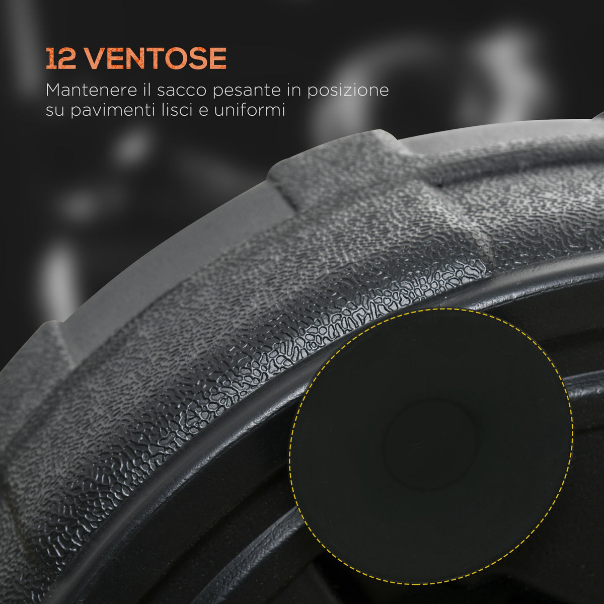 Punching Ball da Terra con Base Riempibile e Ventose, Altezza Regolabile da 147-165 cm, Nero