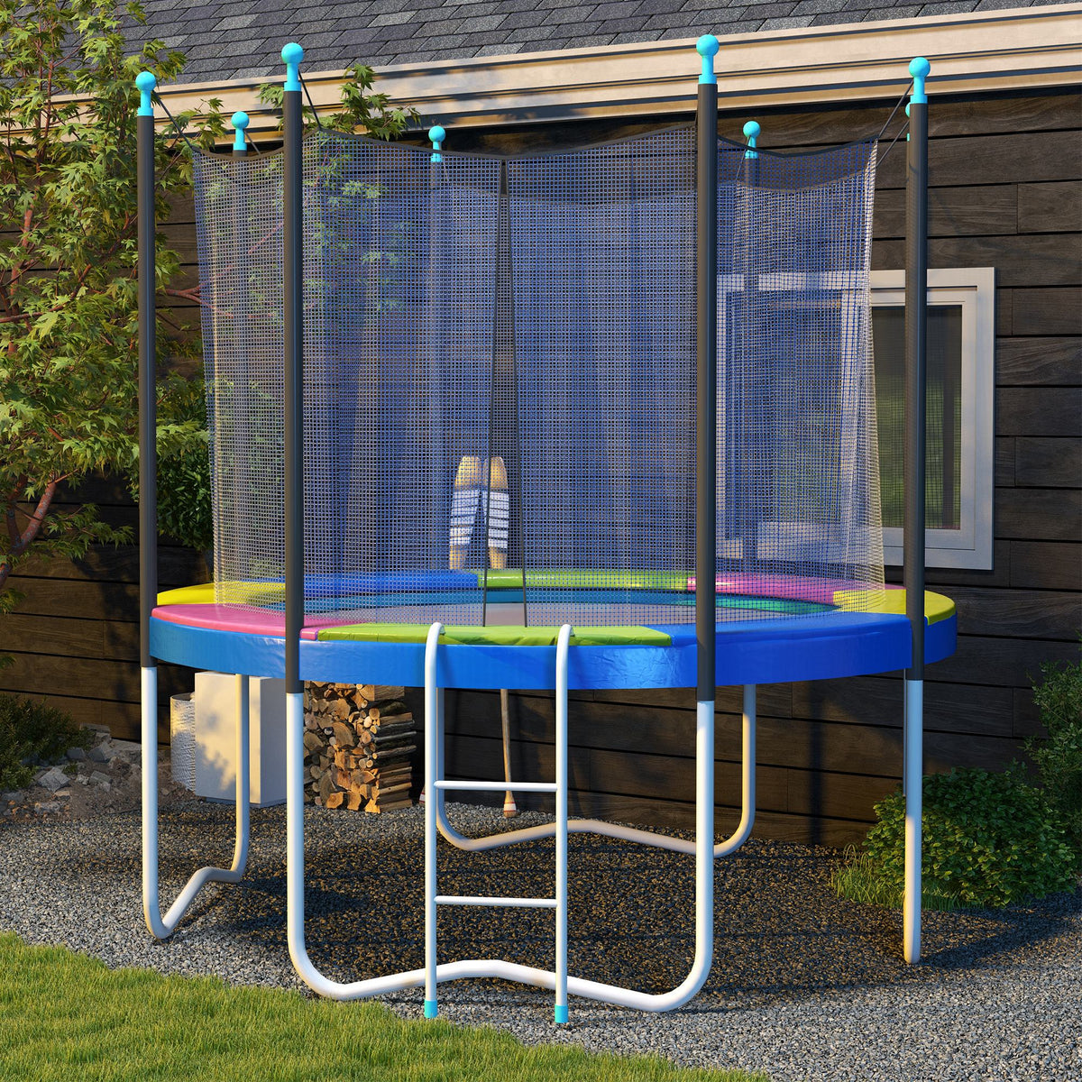 Copertura Tappeto Elastico 244x30 cm Pieghevole e Portatile, in Plastica, PE e Schiuma, Multicolore