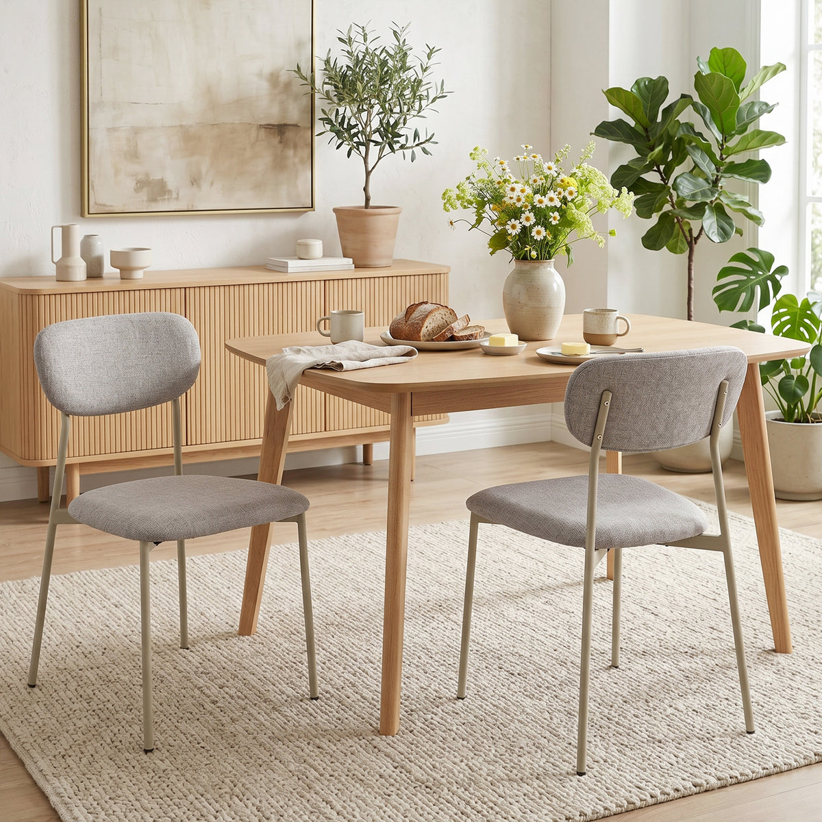 Sedie da Pranzo, Sedie da Cucina Impilabili, Marrone Chiaro