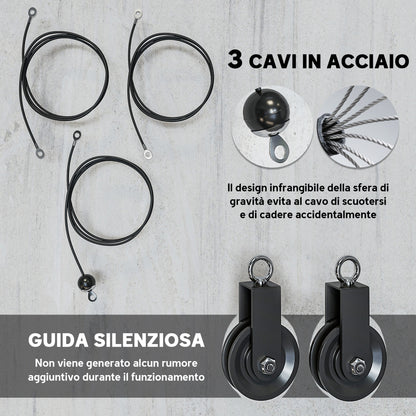 Pulley Machine Home Gym e Puleggia LAT Machine, Attacco per Dischi Pesi Universali e Accessori