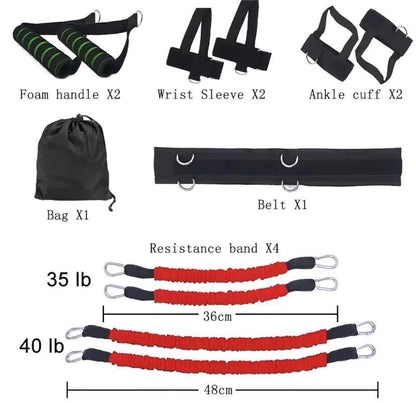 dettaglio dispositivo allenamento boxe rimbalzo forza braccia gambe professionale
