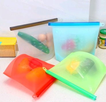 Set sacchetti silicone frigorifero - diverse dimensioni