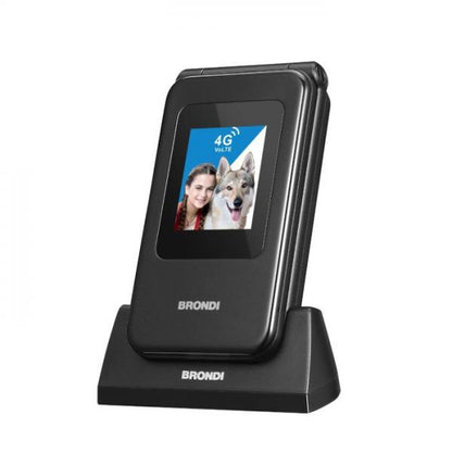Telefono Cellulare Brondi Amico Speciale 4G - Display 2.8" QVGA - Dual-Sim - Fotocamera 13 Mp - Blue