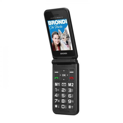 Telefono Cellulare Brondi Amico Speciale 4G - Display 2.8" QVGA - Dual-Sim - Fotocamera 13 Mp - Blue