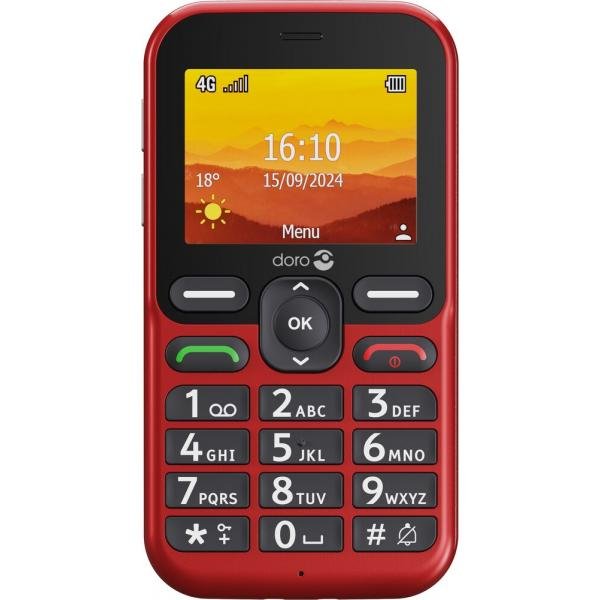 Doro Leva L11 6,1 cm [2.4] 118 g Rosso Telefono cellulare basico (DORO funktionstelefon - 17 MB - GSM)
