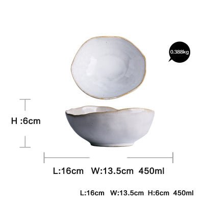 Set piatti ceramica irregolari - stile moderno e creativo