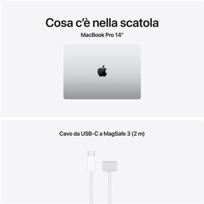 MacBook Pro 14" M5 Max chip 18-core CPU 32-core GPU, 36GB, 2TB SSD - Argento
