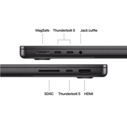 MacBook Pro 14" M5 Max chip 18-core CPU 32-core GPU, 36GB, 2TB SSD - Nero siderale