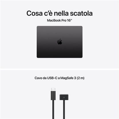 MacBook Pro 16" M5 Max chip 18-core CPU 32-core GPU, 36GB, 2TB SSD - Nero siderale