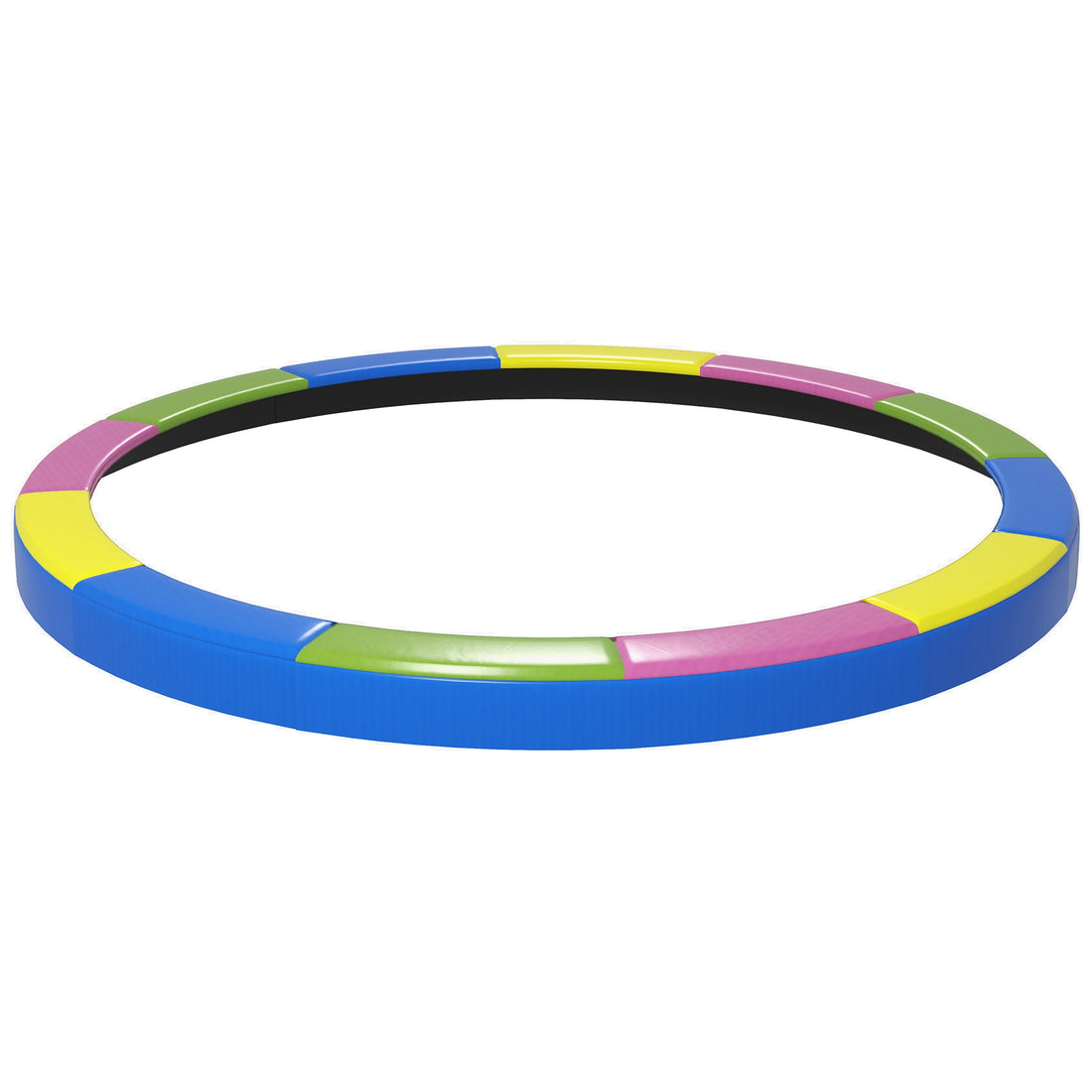 Copertura Tappeto Elastico 366x30 cm Pieghevole e Portatile, in Plastica, PE e Schiuma, Multicolore