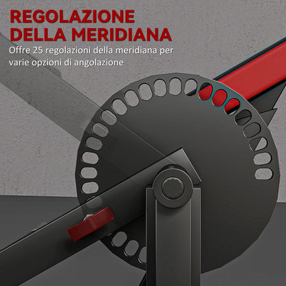 Panca per Curl Bicipiti con Seduta e Appoggio per Gomiti Regolabili, Supporto per Pesi, Nero