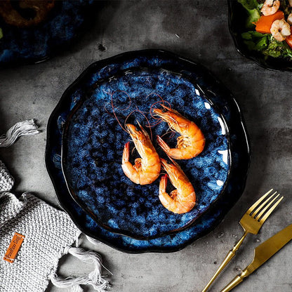 Piatti eleganti Blue Enchantress - servizio da tavola completo