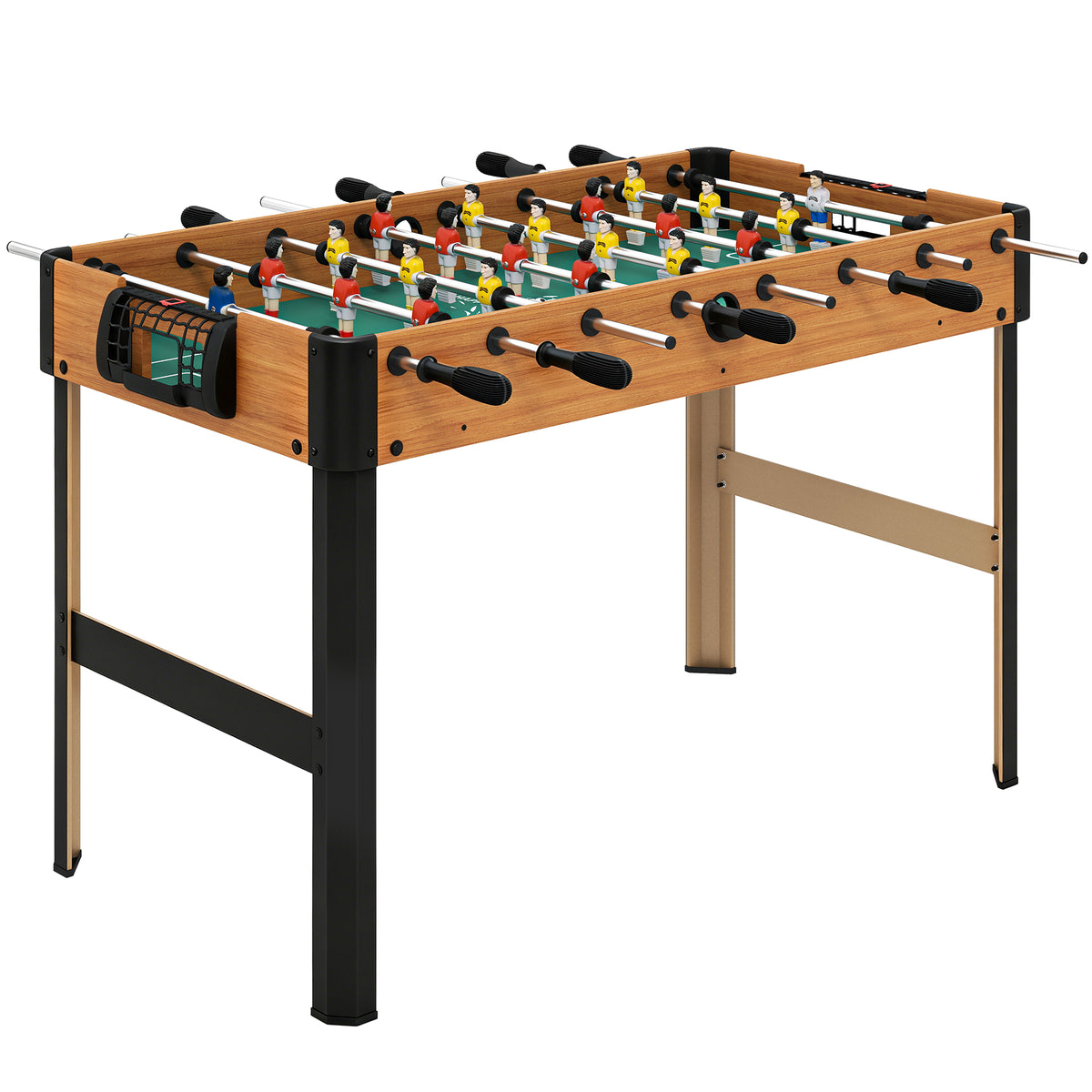 Biliardino Calcio Balilla per Bambini con Manopole Antiscivolo, Segnapunti e Palline, 118x104x69cm