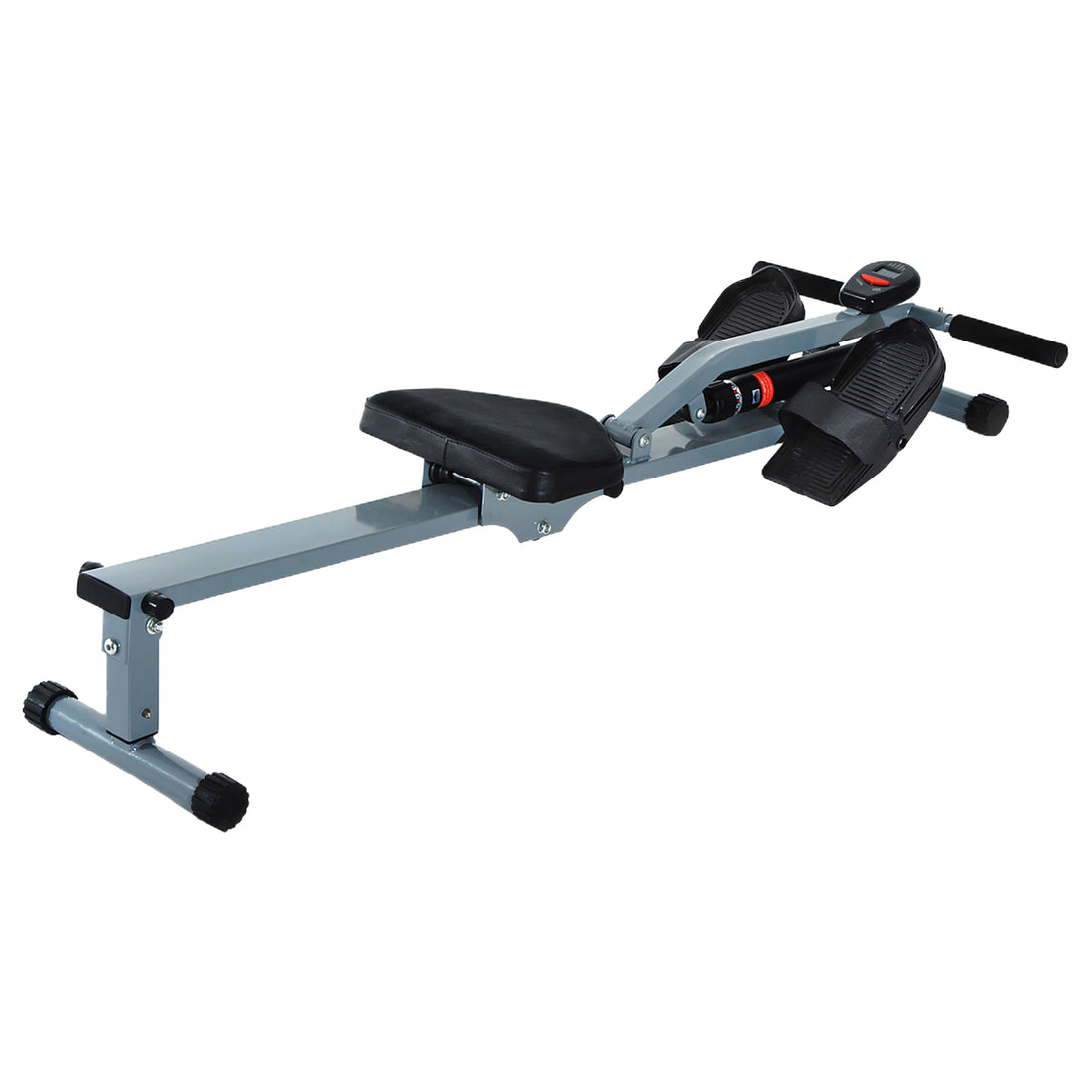 Vogatore Professionale a Tiraggio Centrale per Allenamento da Casa Salvaspazio con Display 130 x 47.5 x 67cm