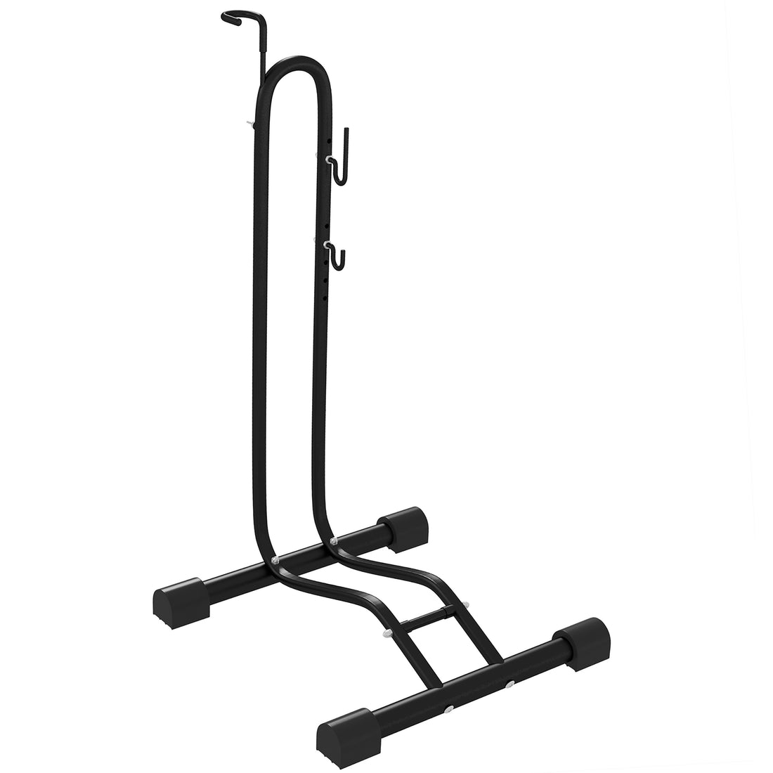 Supporto per Bici con Ganci Regolabili, Compatibile con Biciclette 24"-29" e 700c, per Garage, Interno ed Esterno, Nero