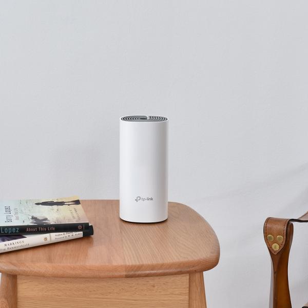 Deco E4 (Pacchetto da 3) - Sistema Wi-Fi Mesh Seamless Roaming, AC1200 Dual Band, 2 Porte Ethernet 100Mbps