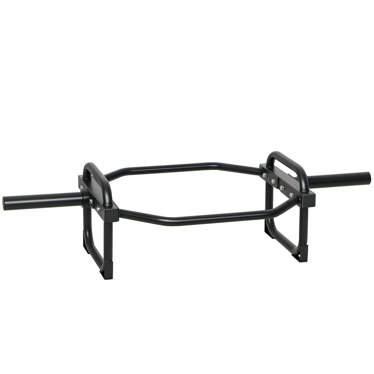 Barra Olimpica Esagonale 5cm con Capacità 300kg, Design Facile da Caricare per Panca, Stacchi, Scrollate, Squat e Trasporti del Contadino