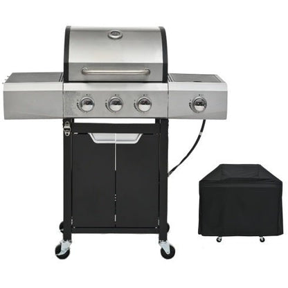 Barbecue a gas completo accessori griglia campeggio esterno