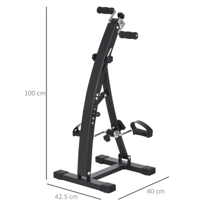 Pedaliera Braccia e Gambe da Divano o Poltrona con Schermo LED, Altezza e Intensità Regolabile, Nero, 40x42.5x100cm