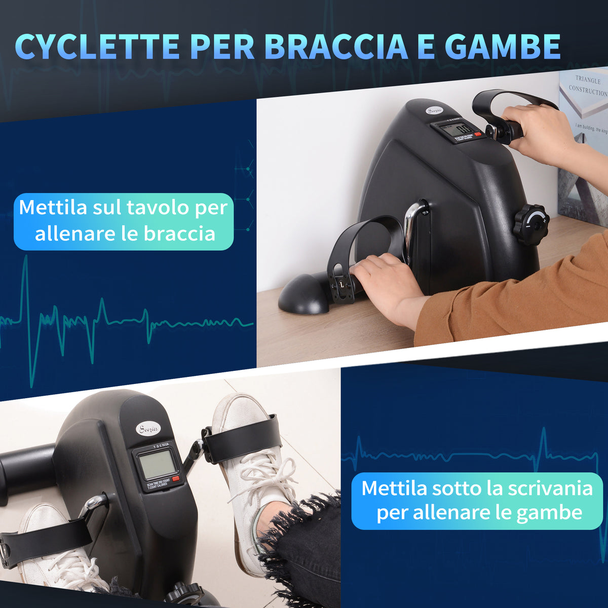 Mini Cyclette Portatile per l&