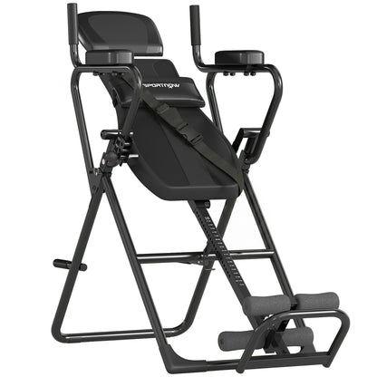 Tavolo Inversione 3-in-1 con Barre Flessioni, Trazioni, Tavolo di Inversione