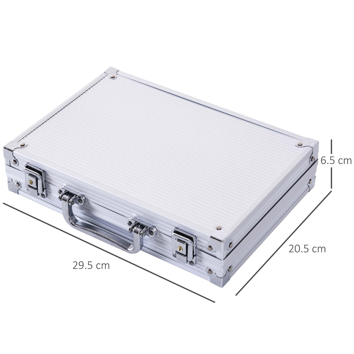 Valigetta Poker Professionale in Alluminio, Set Poker con 200 Fiches e 2 Mazzi per Texas hold&
