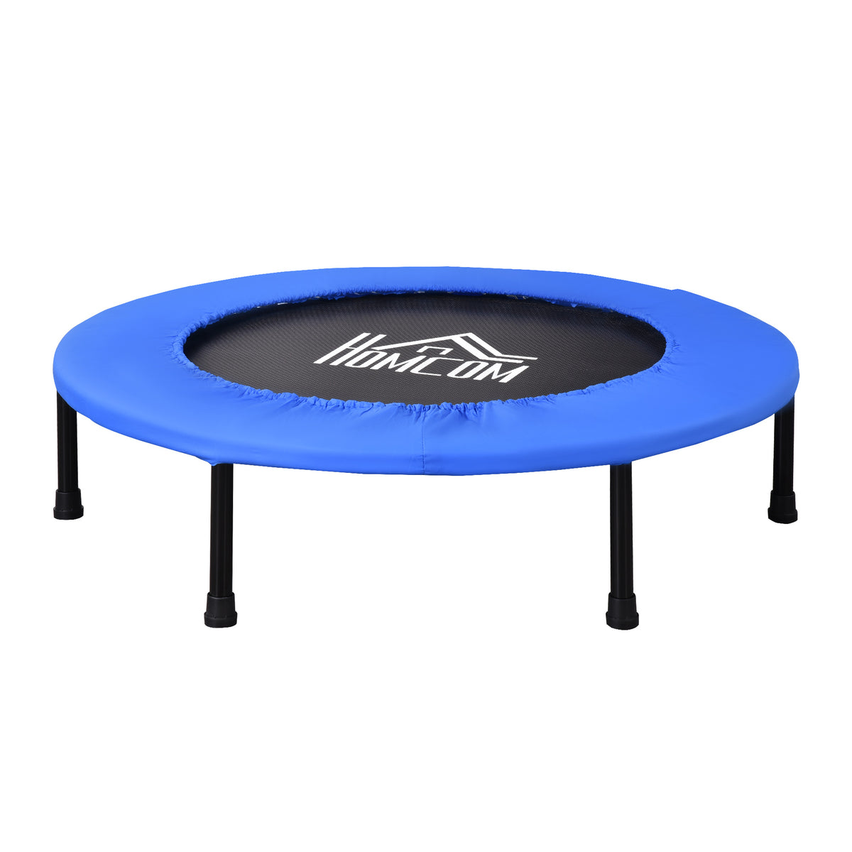 Trampolino Elastico per Allenamento con 30 Molle, in Acciaio, Plastica e PP, 91x22.5 cm, Nero e Blu