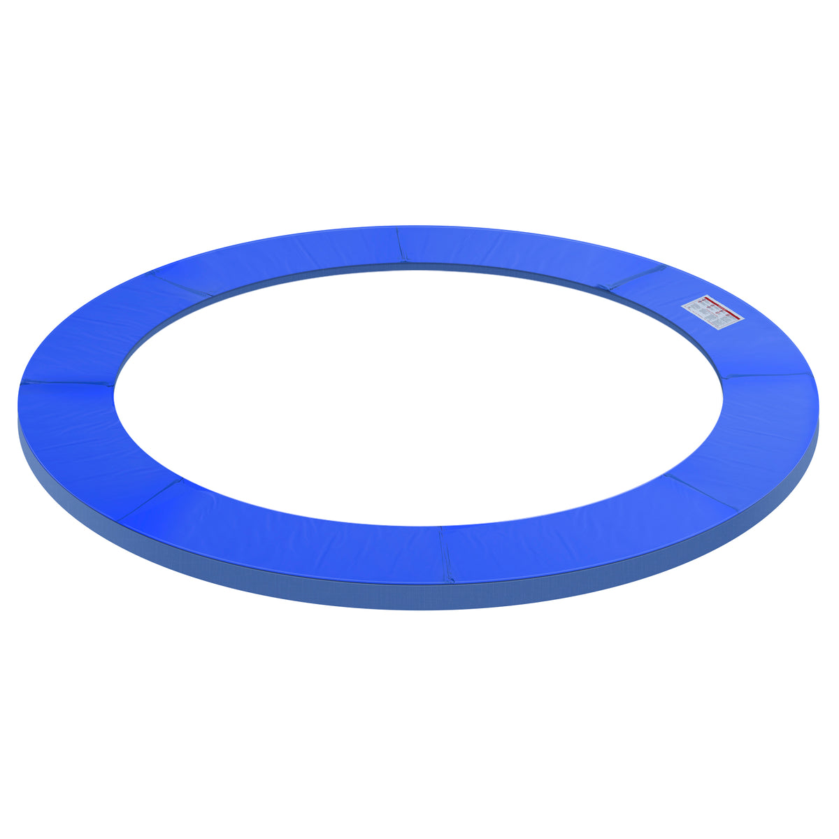 Copertura Imbottita Bordo Trampolino, Protezione per Tappeto Elastico Giaridno in Plastica, 244cm, Nessun Foro per Palo, Blu