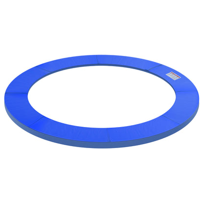 Copertura Imbottita Bordo Trampolino, Protezione per Tappeto Elastico Giaridno in Plastica, 244cm, Nessun Foro per Palo, Blu