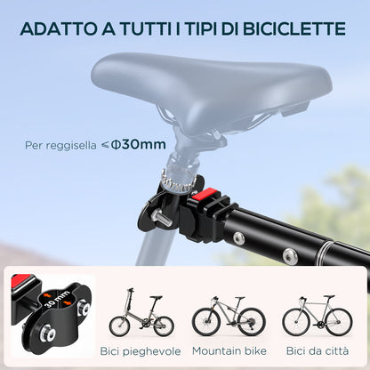 Rimorchio per Bicicletta Porta Oggetti in Acciaio 1445980cm