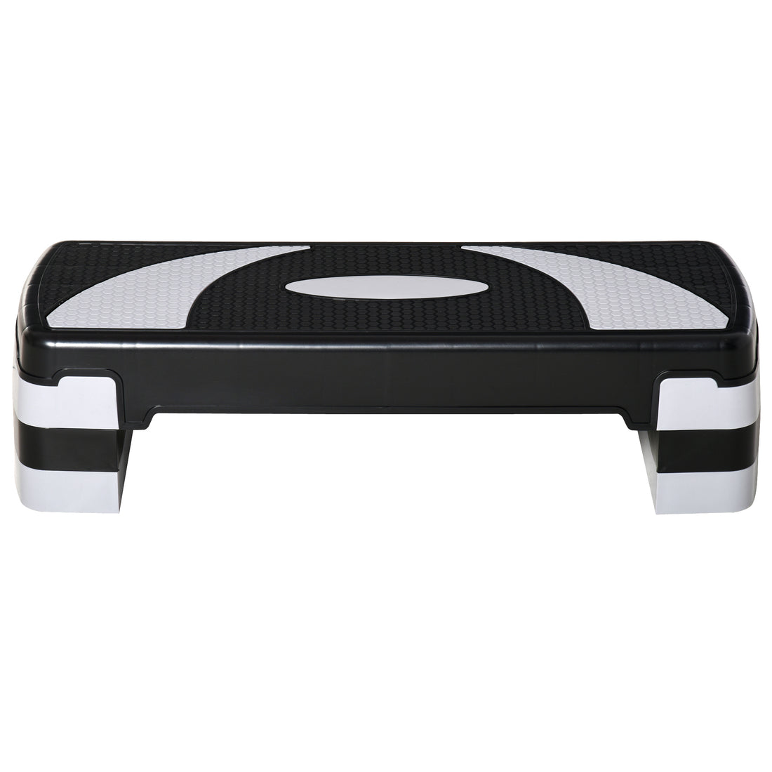 Stepper da Aerobica Regolabile in Altezza 10-15-20 cm Antiscivolo, Nero e Grigio
