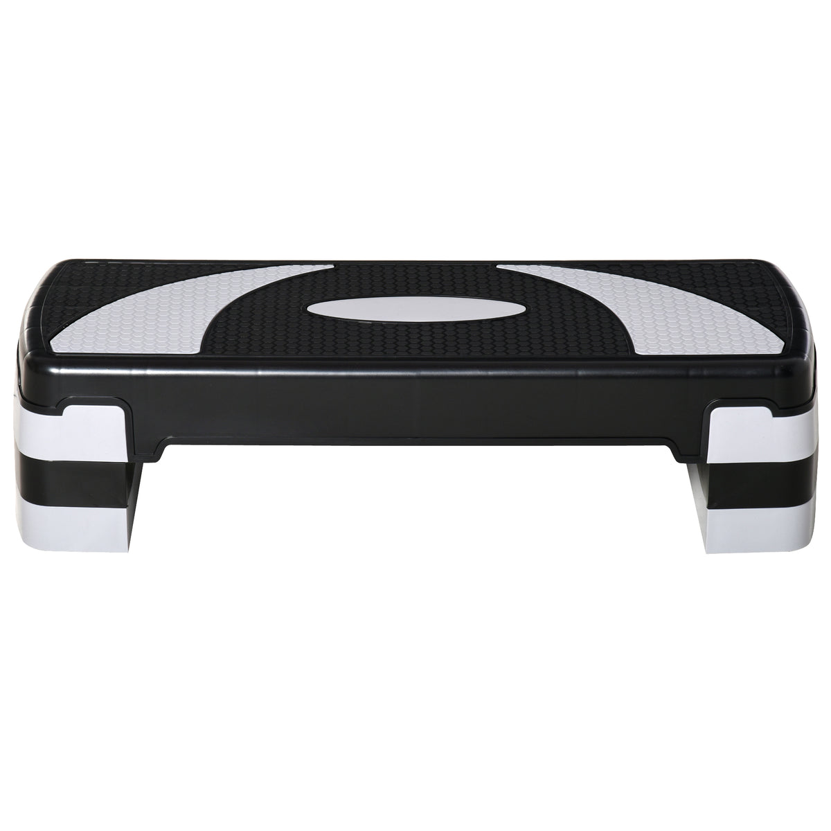 Stepper da Aerobica Regolabile in Altezza 10-15-20 cm Antiscivolo, Nero e Grigio