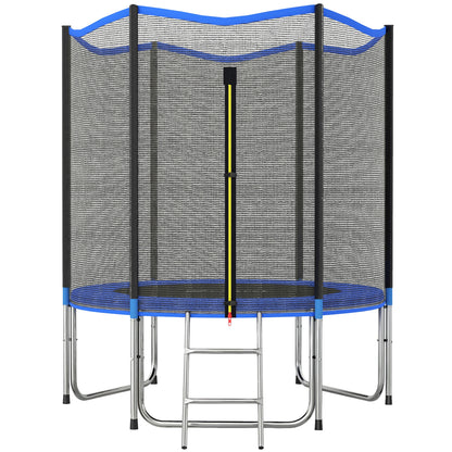 Trampolino da Giardino, 183 cm con Rete di Protezione e Scala