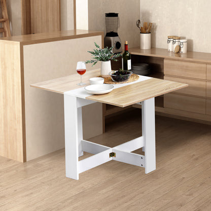 Tavolo da Pranzo Allungabile, Tavolo Pieghevole in Legno 1037673.5cm Rovere Bianco