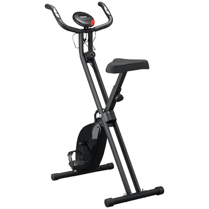 Cyclette Professionale con Resistenza e Altezza Regolabile, in Acciaio e PP, 41x86x112 cm, Nera