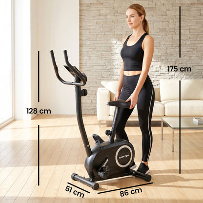 Cyclette Bluetooth, App, Silenziosa, 8 Livelli Resistenza Magnetica per Casa.