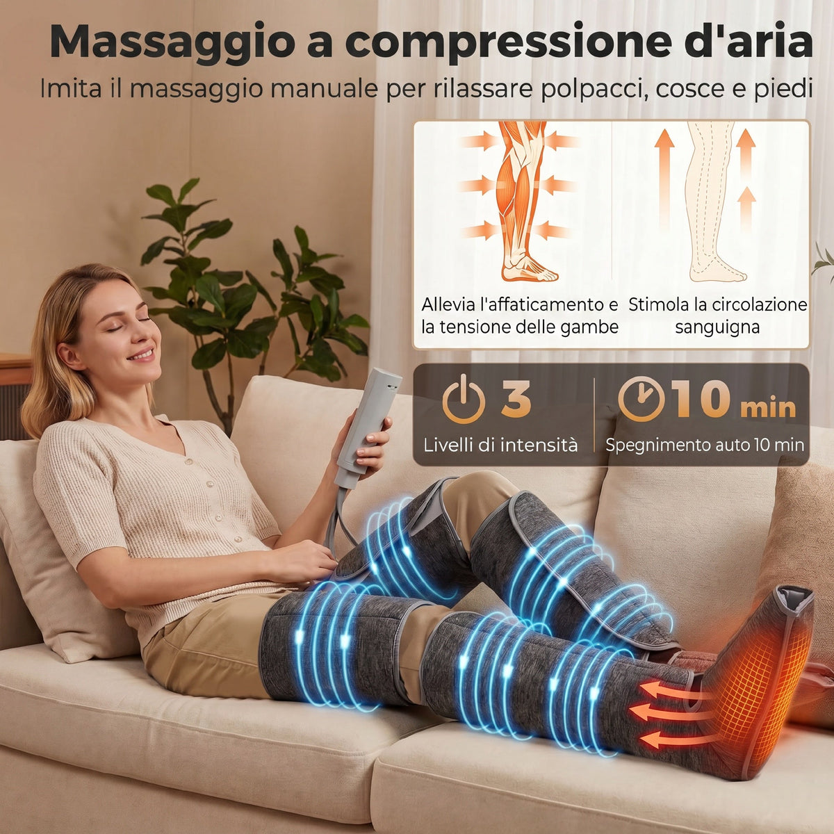 Massaggiatore Gambe a Compressione d&