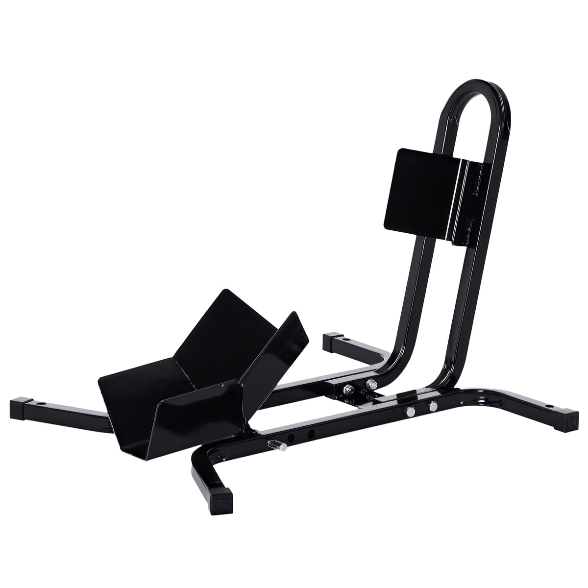 Blocca Ruota Moto Regolabile su 3 Livelli da 250 kg max in Metallo, 60x55x43 cm, Nero