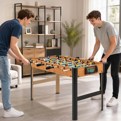 Biliardino Calcio Balilla per Bambini con Manopole Antiscivolo, Segnapunti e Palline, 118x104x69cm