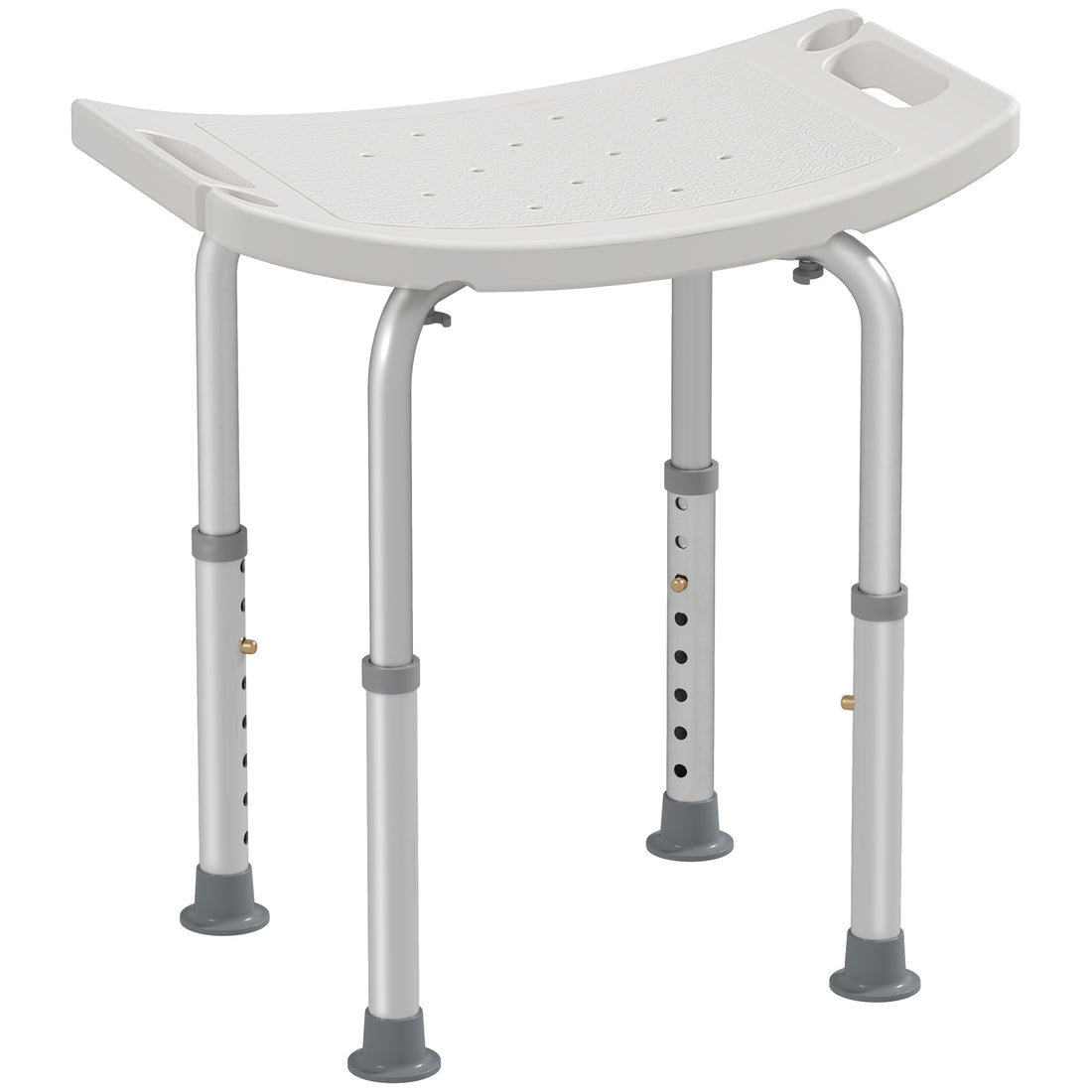 Sgabello Sedile Sedia per Doccia Bagno, Antiscivolo, Altezza Regolabile