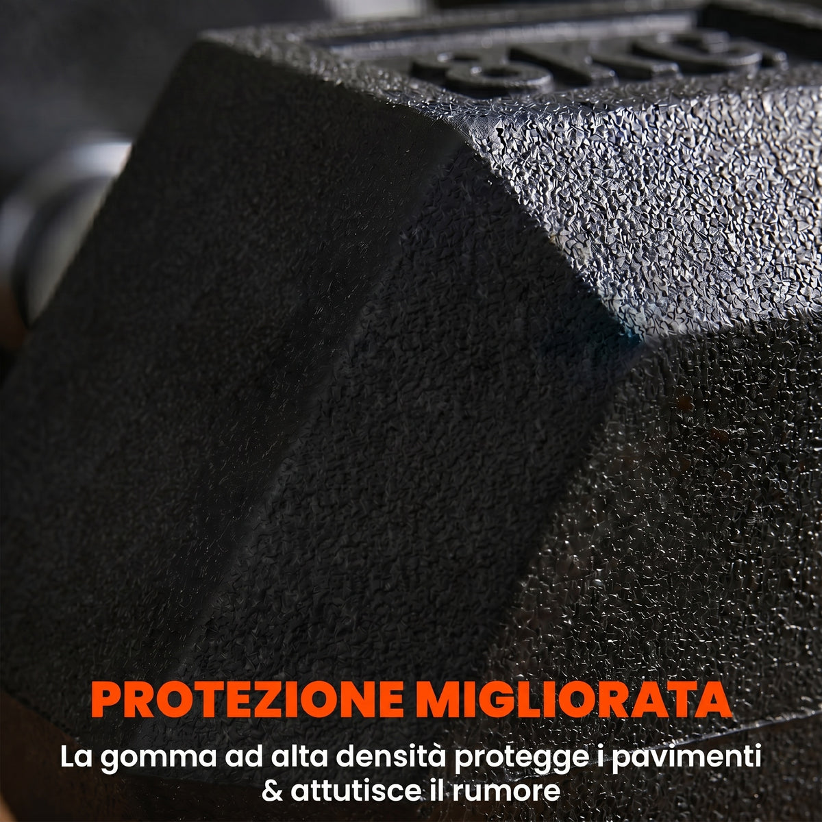 Set di Manubri Palestra, 2x8 kg, con Impugnatura Antiscivolo, Allenamento Forza Fitness Casa, Nero