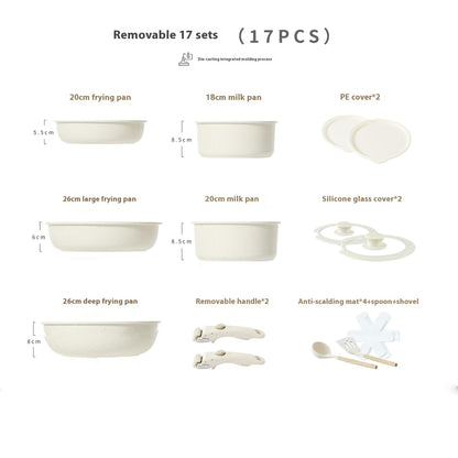 Cookware manico removibile - Set pentole casa premium